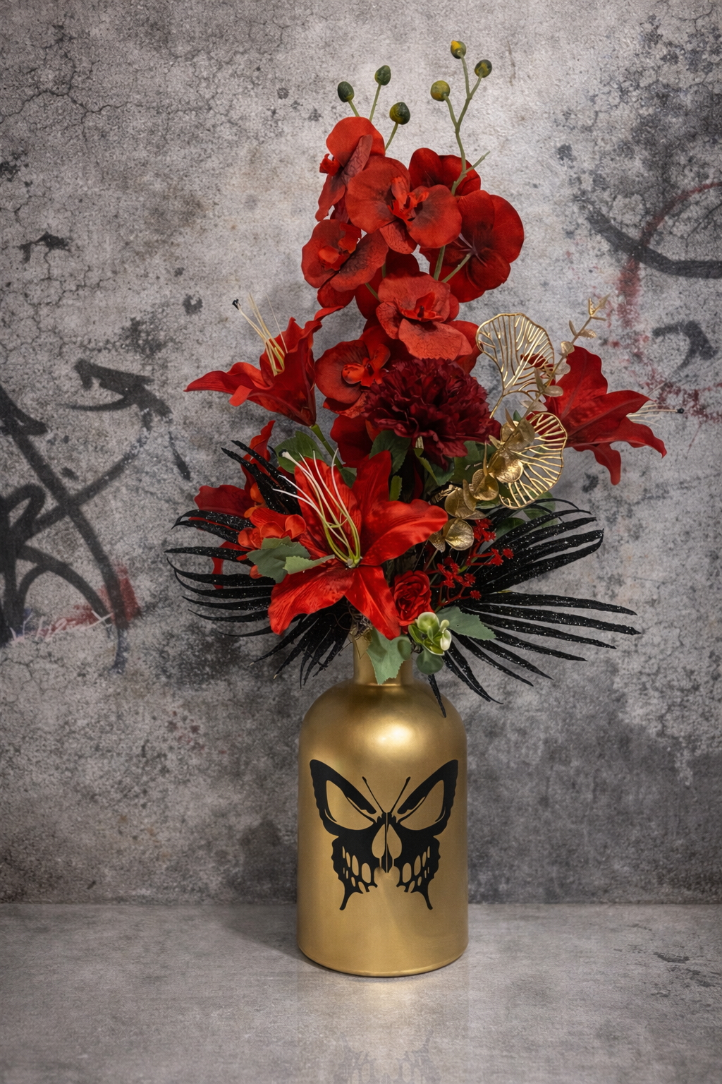 Bloemstuk Red Gold