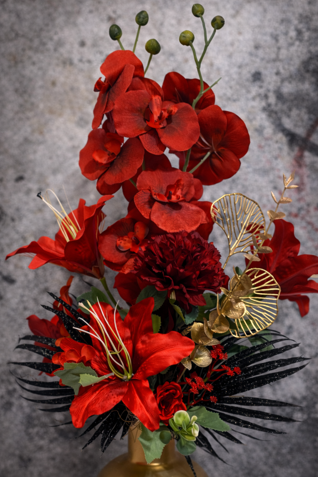 Bloemstuk Red Gold