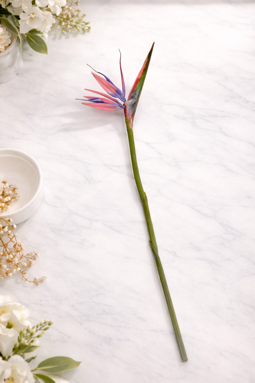 Fleur artificielle Strelitzia 85cm rose
