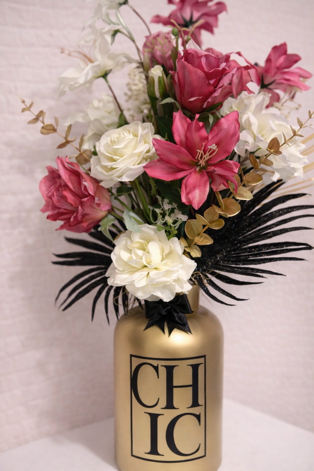 Composition florale de luxe Chic 70cm
