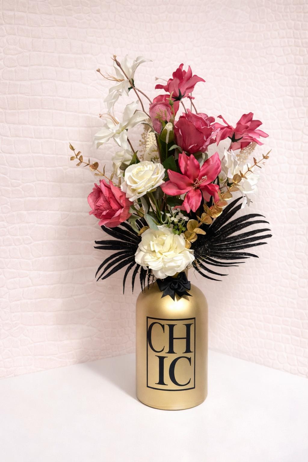 Composition florale de luxe Chic 70cm