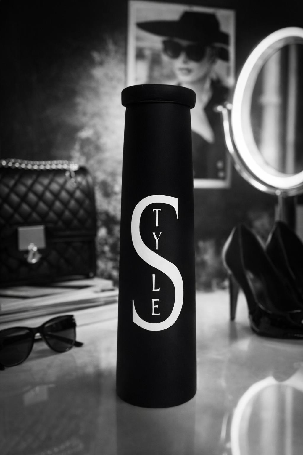 Vase de luxe noir XL (SEUL) 36cm