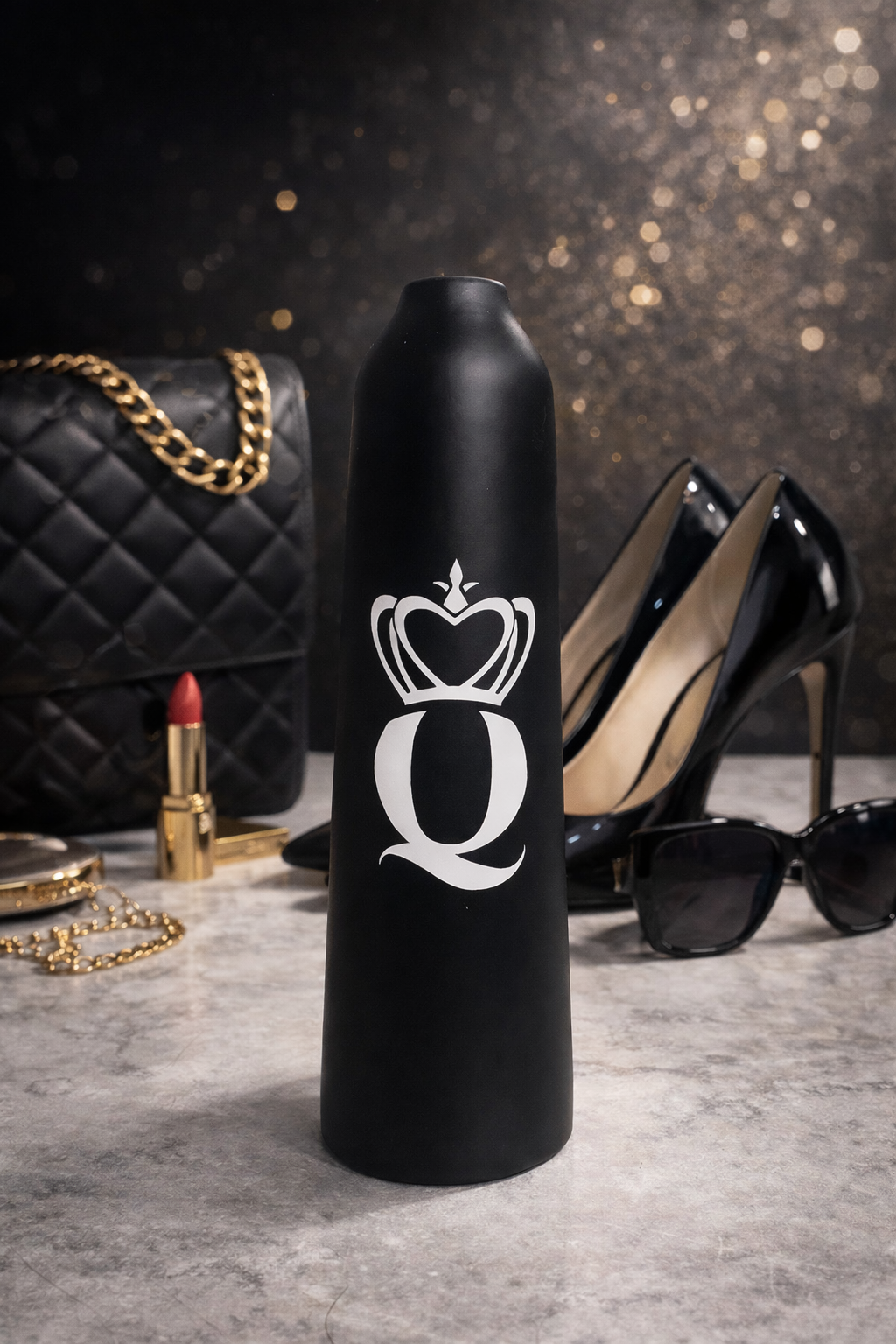 Vase Queen Noir (32cm)