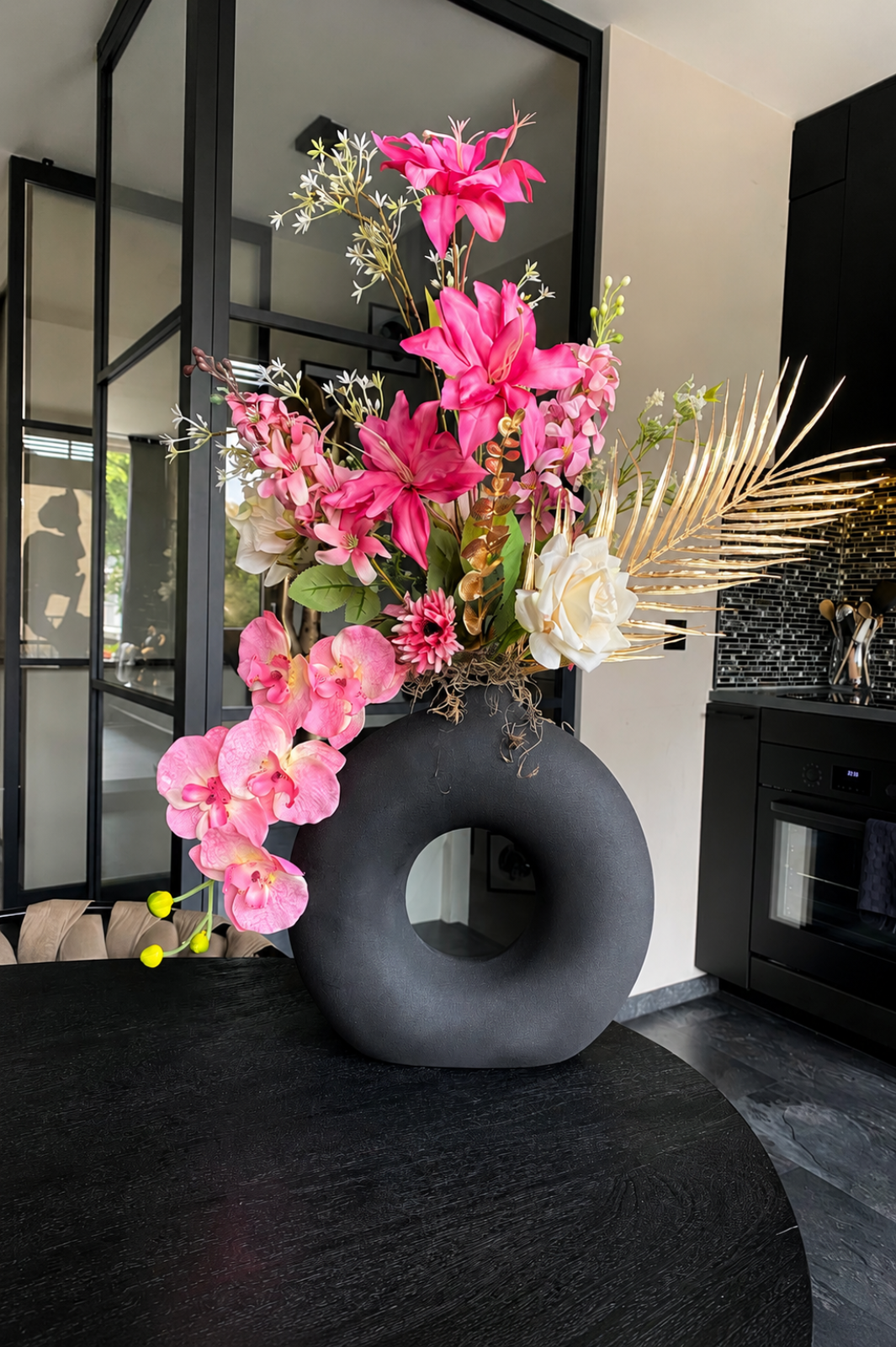 kunstbloemen inclusief vaas